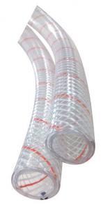 Shields polyester takviyeli şeffaf PVC hortum