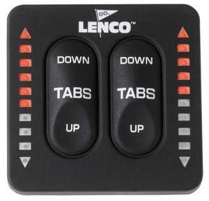 Lenco flap kontrol paneli. Trim göstergeli.