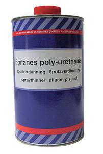 Epifanes tiner, 1 litre. Poliüretan verniğin sprey uygulamasında kullanılır.