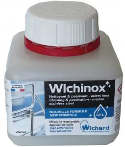 Wichard Wichinox: Paslanmaz çelik ürünleri temizleyip pasivize eder. Jel formül. 250 ml