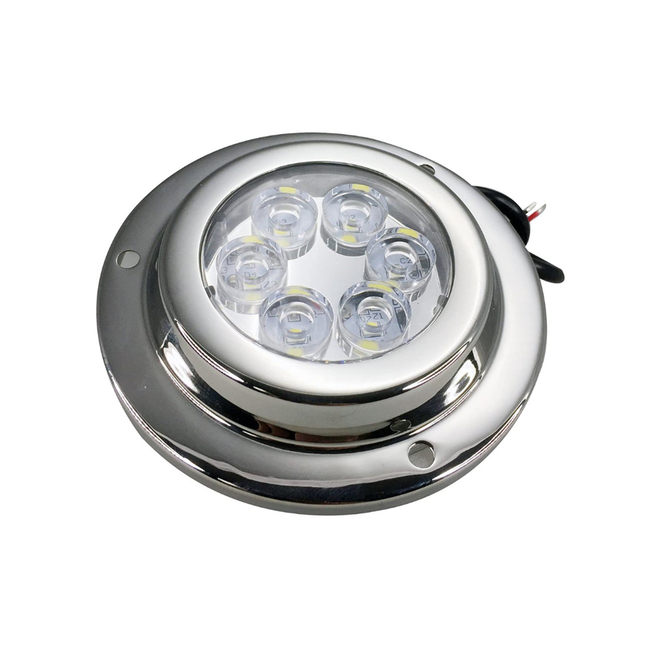 Su Altı Lambası 6 Ledli Yuvarlak 12-30v Beyaz