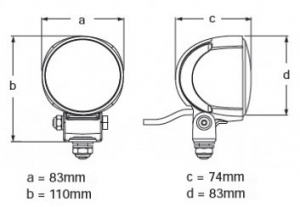 Hella Marine Module 70 ledli güverte aydınlatma lambası. 