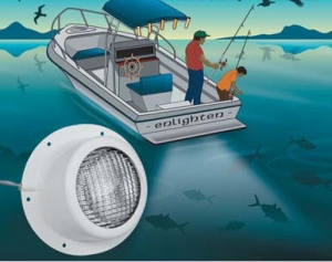 Kıç platform altı aydınlatma lambası. Watertight.