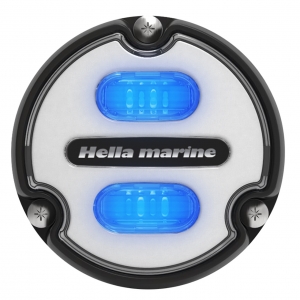 Hella Marine Apelo A1 Beyaz-Mavi su altı aydınlatma lambası.