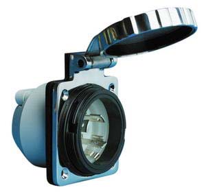 Marinco AISI316 paslanmaz çelik priz. 220 V. 16 A