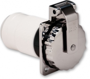 Marinco AISI316 paslanmaz çelik priz. 220 V. 32 A