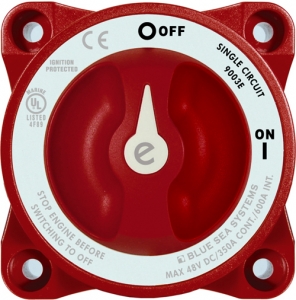 Blue Sea Systems akü şalteri.Sürekli 350 A (On-Off )