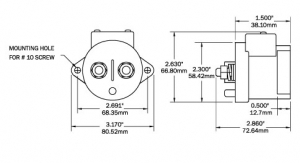 Blue Sea Systems L Serisi solenoid switch. 12/24V.