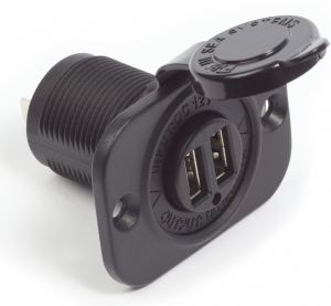 Blue Sea Systems çiftli USB şarj soketi.