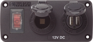 15A Sigorta, 12V çakmak soketi, 2.1A Çiftli USB şarj