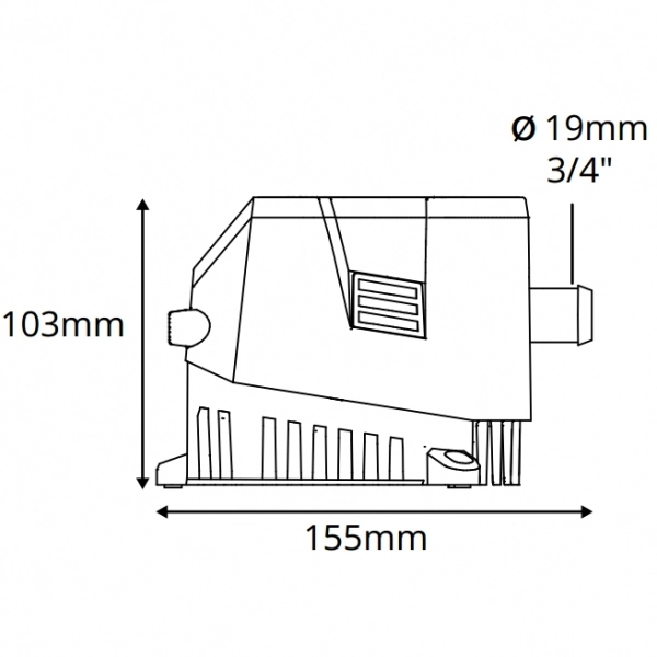 Attwood Sahara Mk2 Sintine Pompası 500/ 12v