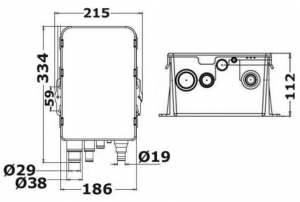 Europump duş boşaltma sistemi  750/12 V