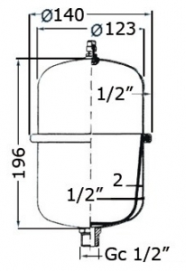 Basınç tankı 2 LT
