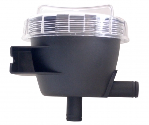 32 mm Plastik deniz suyu filtresi, Şeffaf kapaklı.