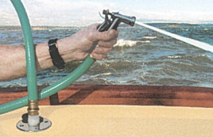 Gömme Bayonet, güverte yıkamak için. Paslanmaz çelik.