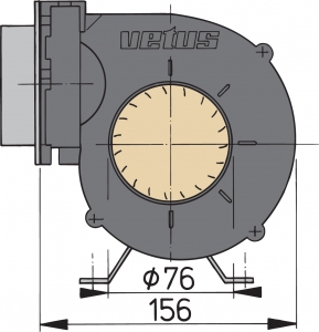 Vetus blower tip Vent76.12v
