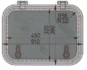 Vetus hatch. Tip libero. 51x38 Cm