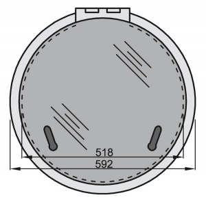 Vetus Hatch Tip Altus. Ø52cm