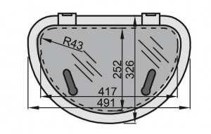 Vetus Hatch Tip Altus. 25x42 cm