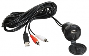 USB ve Aux girişi.