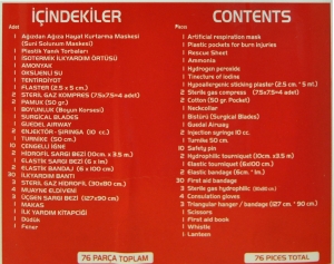 İlk Yardım Çantası - 76 Parça