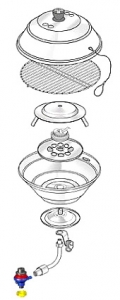 Magma Marine Kettle® gazlı mangal.