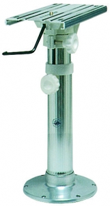 Koltuk ayağı, alüminyum. 45-62cm arası yüksekliği ayarlanabilir.