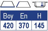 Smev 8005 serisi eviye. Paslanmaz çelik Switch´li musluk ve füme cam kapağa sahiptir.