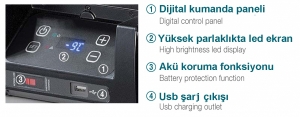 Vitrifrigo Portatif Buzdolabı-Dondurucu. Model VF45P