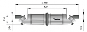 Vetus Waterlock/Muffler, Tip NLPH
