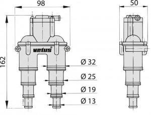Vetus Air Vent. Hortumlu.