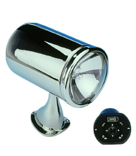 Jabsco 8”  Motorlu, Uzaktan Kumandalı Krom Projektör 24 Volt