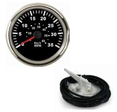 Sürat Göstergesi 85mph 12/24v Ø85mm (Pitot Dahildir)