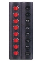Marin / Karvan  12-24 V Siyah Led Küçük Düğmeli 8 li Sigorta Paneli