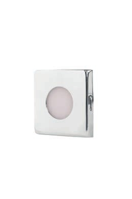Merdiven Lambası Kare Krom   50x50  (Gün Işığı)