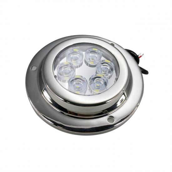 Su Altı Lambası 6 Ledli Yuvarlak 12-30v Mavi