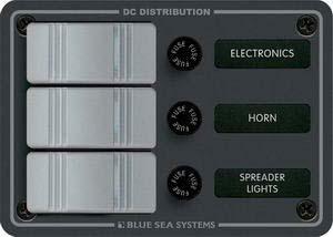 Blue Sea Systems Su geçirmez sigorta paneli. Flybridge ve açık kokpitler için dizayn edilmiştir.