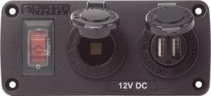 15A Sigorta, 12V çakmak soketi, 2.1A Çiftli USB şarj