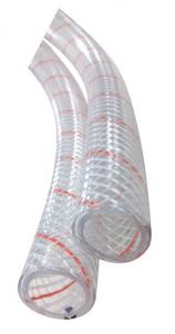 Shields polyester takviyeli şeffaf PVC hortum İç Ø : 1’’ (25.4 mm)