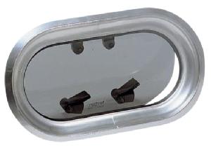 Vetus lomboz, tip PM23. Çerçeve elde cilalanmış anodize alüminyum, camı 10 mm duman rengi akriliktir.