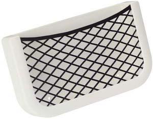 Plastik fileli eşya yuvası, beyaz. 205x112x32mm.