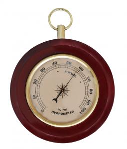 Higrometre   Kadran Ø 9 cm  Ahşap Plaka Ø 13 cm