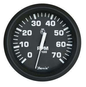 Faria universal outboard devir göstergesi. 0-7000 Rpm. 12V.