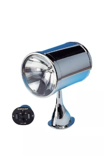 Jabsco 7”  Motorlu, Uzaktan Kumandalı Krom Projektör 12 Volt