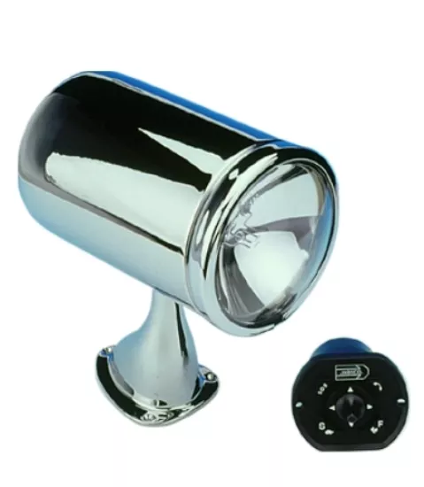 Jabsco 8”  Motorlu, Uzaktan Kumandalı Krom Projektör 24 Volt