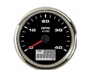 4000 Rpm 12 - 24 V Devir Ve Zaman Saati Göstergesi Ø 85mm