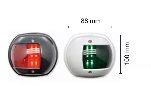 İskele Sancak feneri Led 12-24v ( 20 mt ye kadar tekneler için )